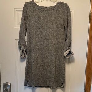 Merona Gray Tweed Long Sleeve Women's Dress